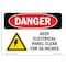 Signmission Safety Sign, OSHA Danger, 5" Height, 7" Width, Keep Electrical Panel Clear, Landscape OS-DS-D-57-L-2219 - alternate 1